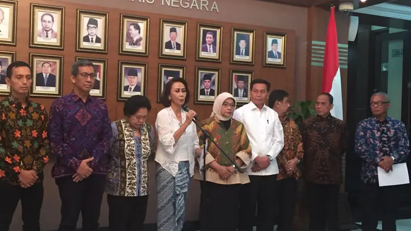 Pansel Calon Pimpinan KPK di Kantor Kementerian Sekretariat Negara Jakarta, Senin (20/5/2019).