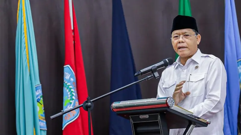 Plt Ketua Umum Partai Persatuan Pembangunan (PPP) Muhamad Mardiono di Universitas Islam Kebangsaan Indonesia (UNIKI), Kabupaten Bireuen, Provinsi Aceh, Sabtu (9/12/2023) (Istimewa)