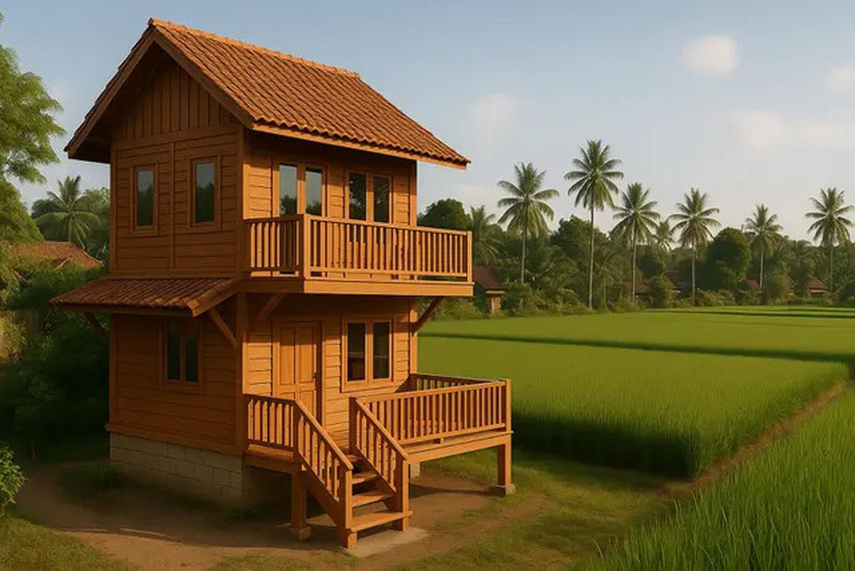 7 Model Rumah Lebar 6 Meter 2 Lantai di Desa, Nyaman dan Aman saat Dikunjungi Cucu dari Kota