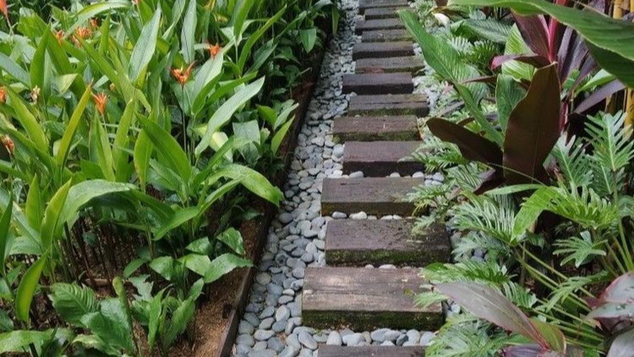 Ilustrasi Model Taman Batu Koral yang Seimbang (©Pinterest)