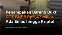 Penampakan Barang Bukti OTT BNPB Rp5,47 Miliar, Ada Emas hingga Kripto!