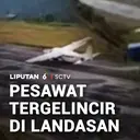 Pesawat Tergelincir di Landasan