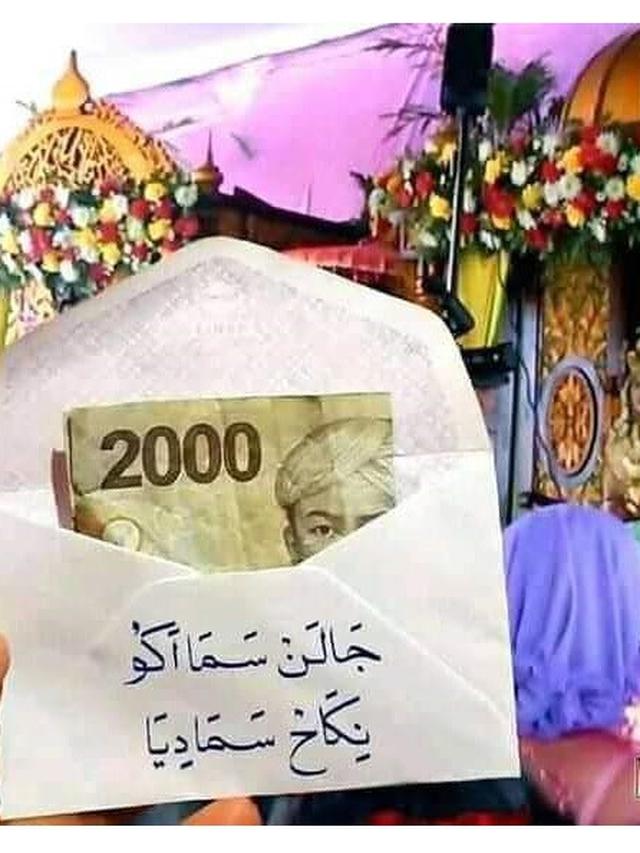 Pesan Lucu di Amplop Nikahan Ini Bikin Cengar Cengir