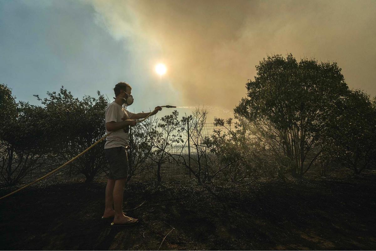 FOTO: Gelombang Panas Picu Kebakaran  Hutan Hebat di Perancis