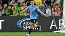 Uruguay berhasil menyingkirkan Brasil lewat babak adu penalti 0-0 (4-2). (Frederic J. Brown/AFP)