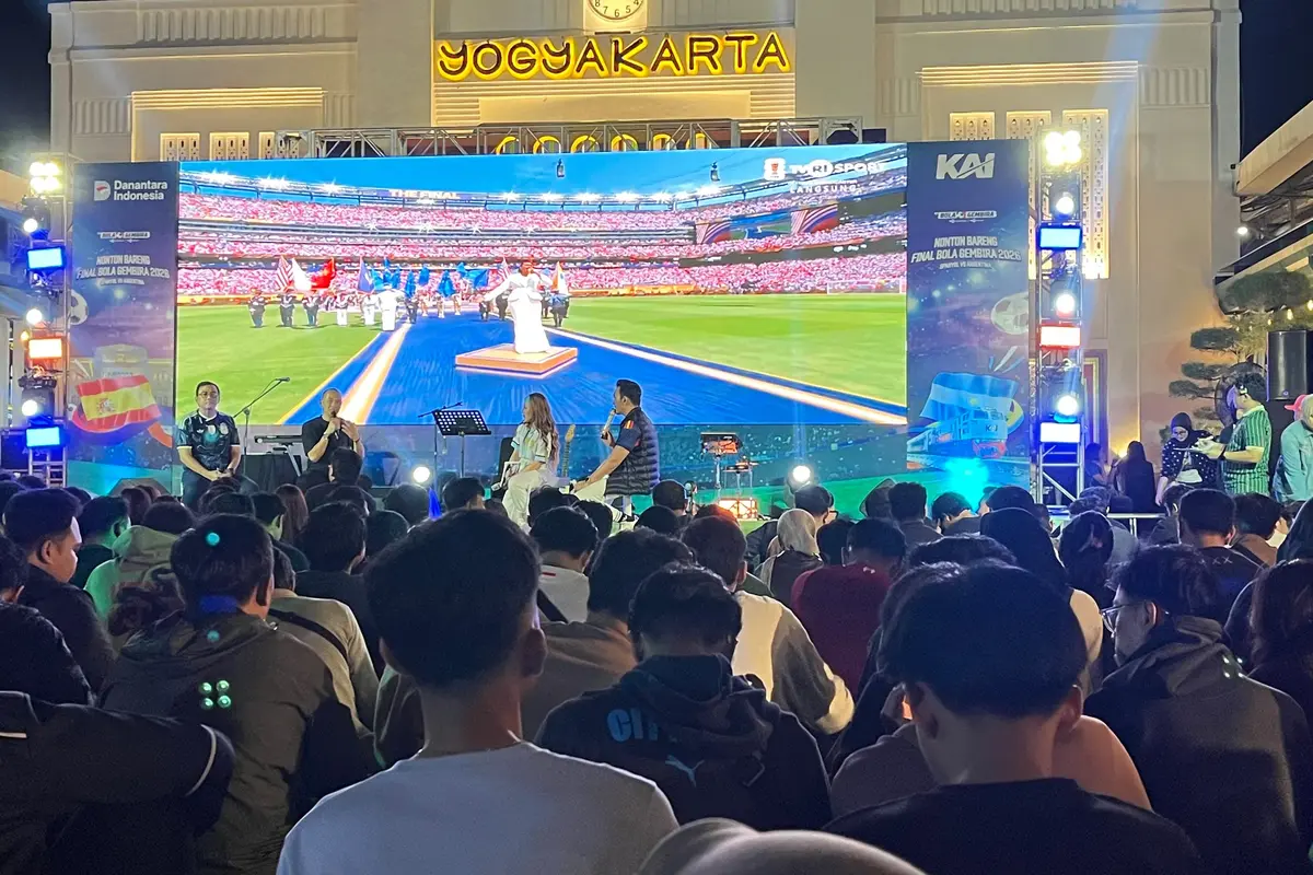Digelar di Stasiun Yogyakarta, Nobar Final Piala Dunia 2026 Hadirkan Pengalaman Berbeda bagi Penonton