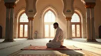 tata cara sholat hajat ©Ilustrasi dibuat Stable Diffusion