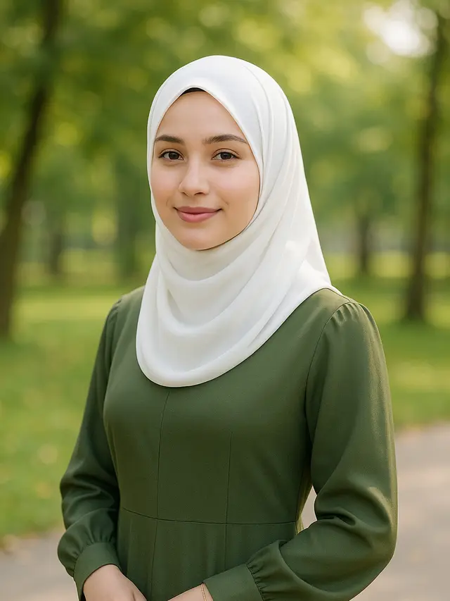 Warna Jilbab untuk Gamis Army