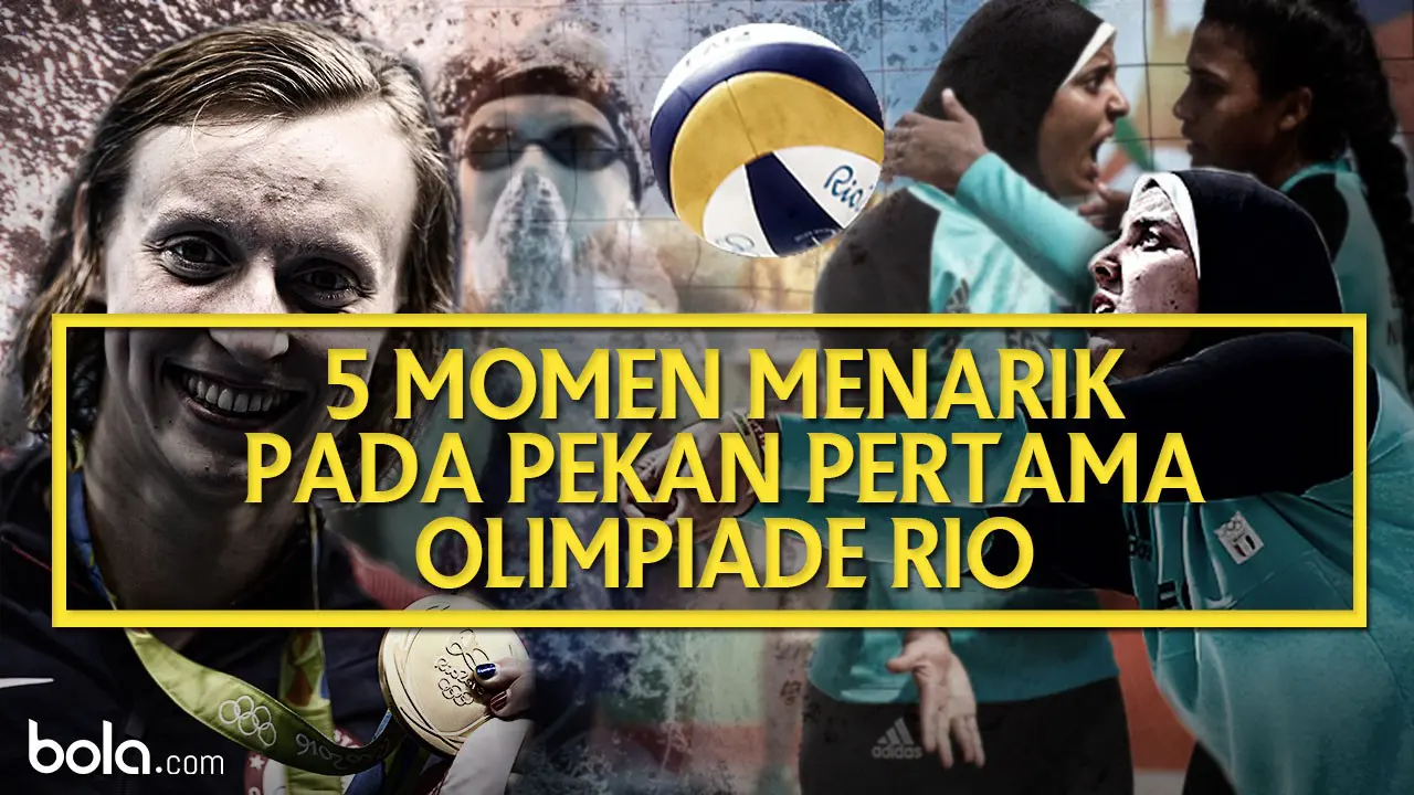 5 Momen Menarik pada Pekan Pertama Olimpiade Rio (Bola.com/Adreanus Titus)