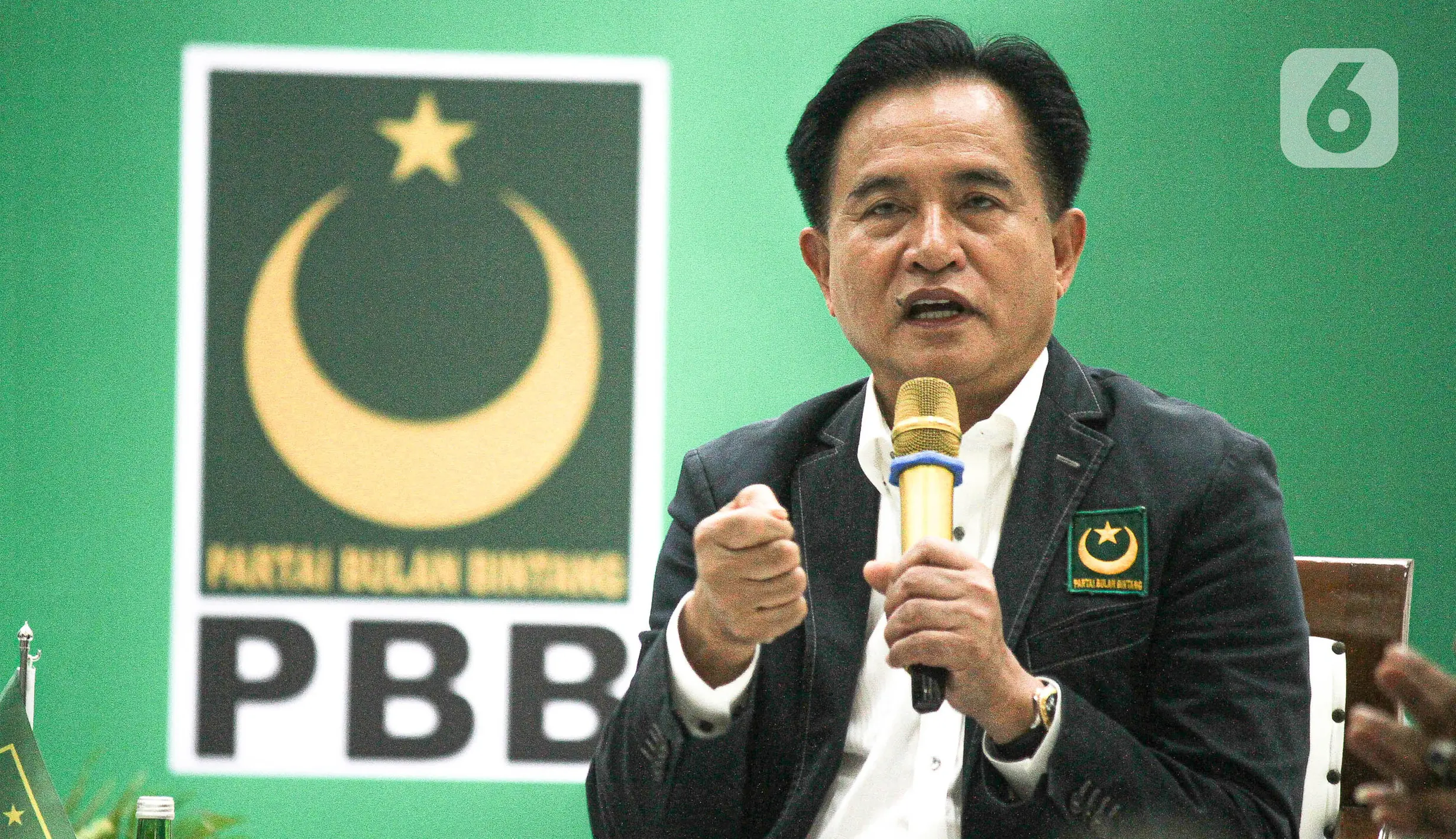 Ketua Umum PBB Yusril Ihza Mahendra Sambangi Markas PKB - Foto Liputan6.com