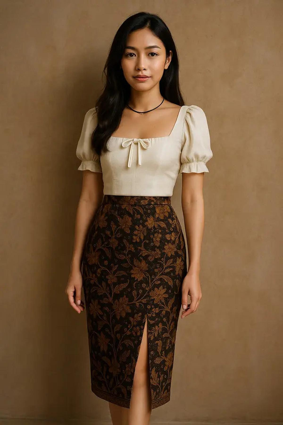 Rok Span Batik Belah Samping Cocok dengan Baju Apa? Ini 8 Gaya yang Harus Dicoba