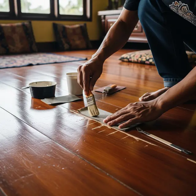 Mengembalikan Kilau Lantai Kayu Tanpa Diamplas, Ini 6 Cara Mudahnya