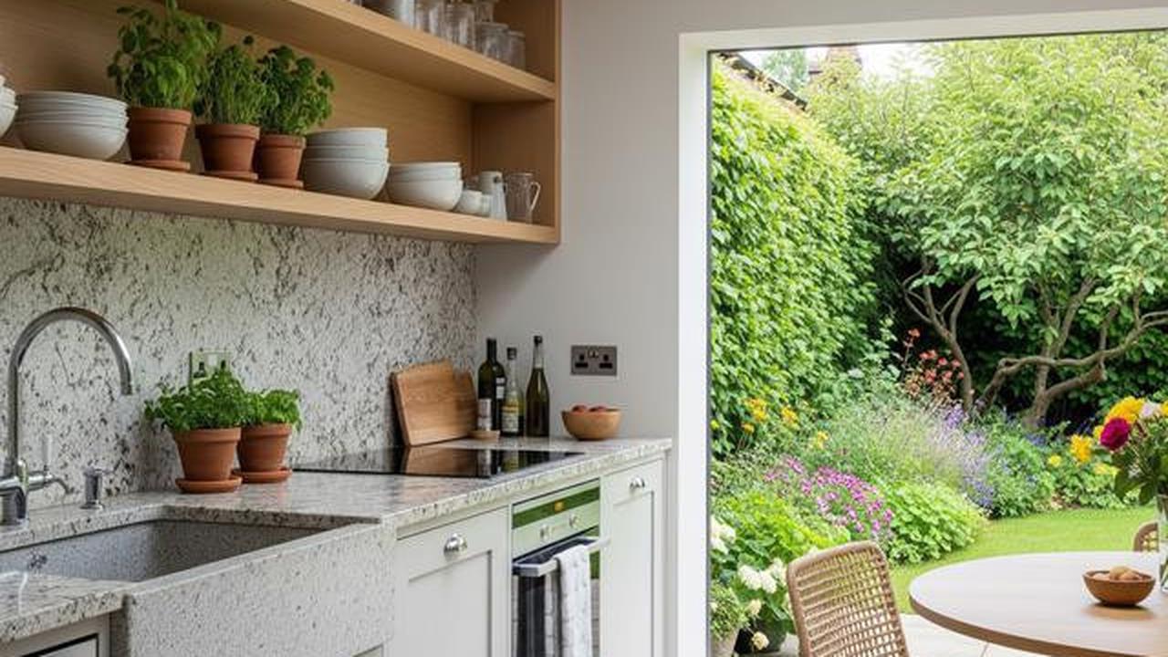 7 Dapur Kecil dengan Rak Terbuka dan Warna Netral, Elegan dan Minimalis