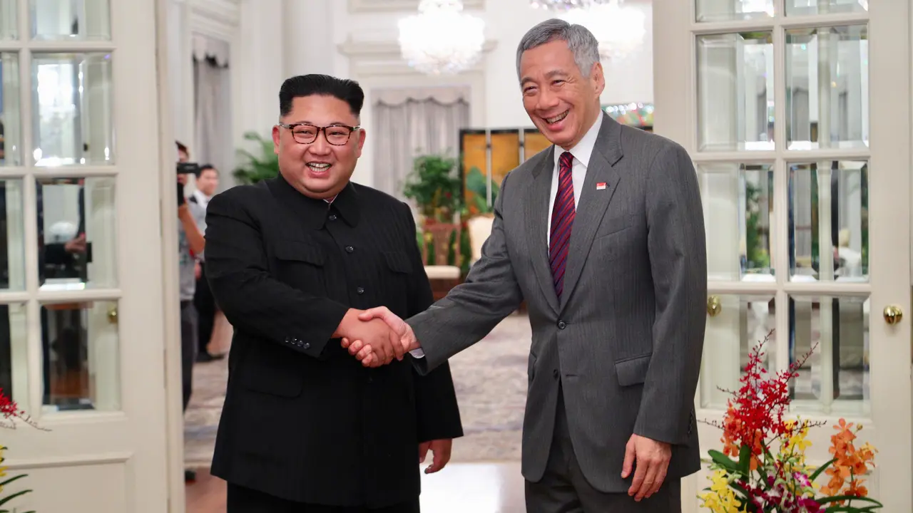 Pertemuan Kim Jong-un dan Perdana Menteri Singapura