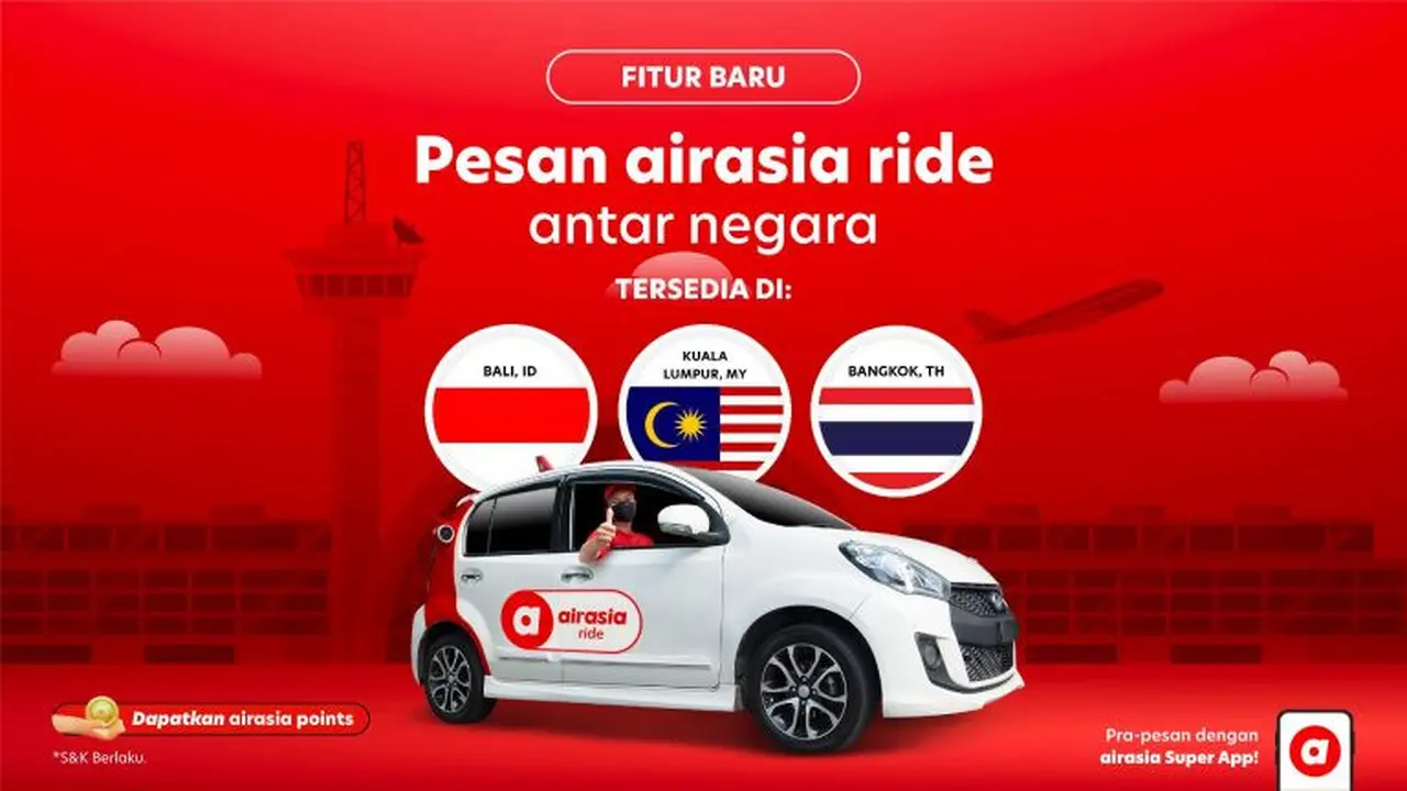 Pemesanan Taksi Online Terjadwal airasia ride
