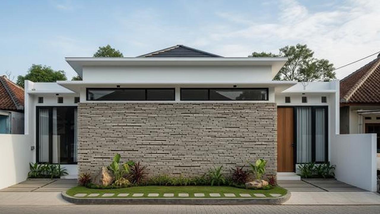 8 Model Batu Alam Depan Rumah Minimalis, Jadi Elegan Meski Tak Besar