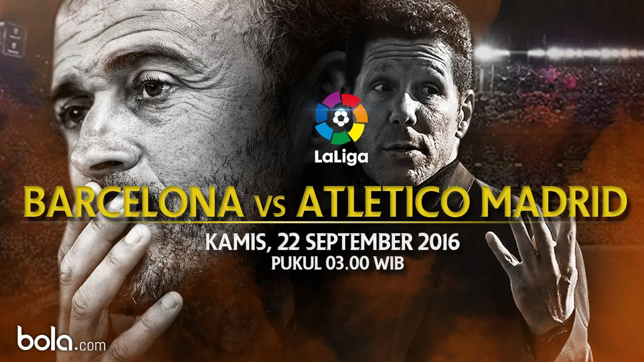 La Liga_Barcelona Vs Atletico Madrid_Pelatih (Bola.com/Adreanus Titus)