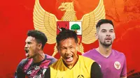 Timnas Indonesia - Alfin Tuasalamony, Yandi Sofyan, Sandy Walsh (Bola.com/Adreanus Titus)