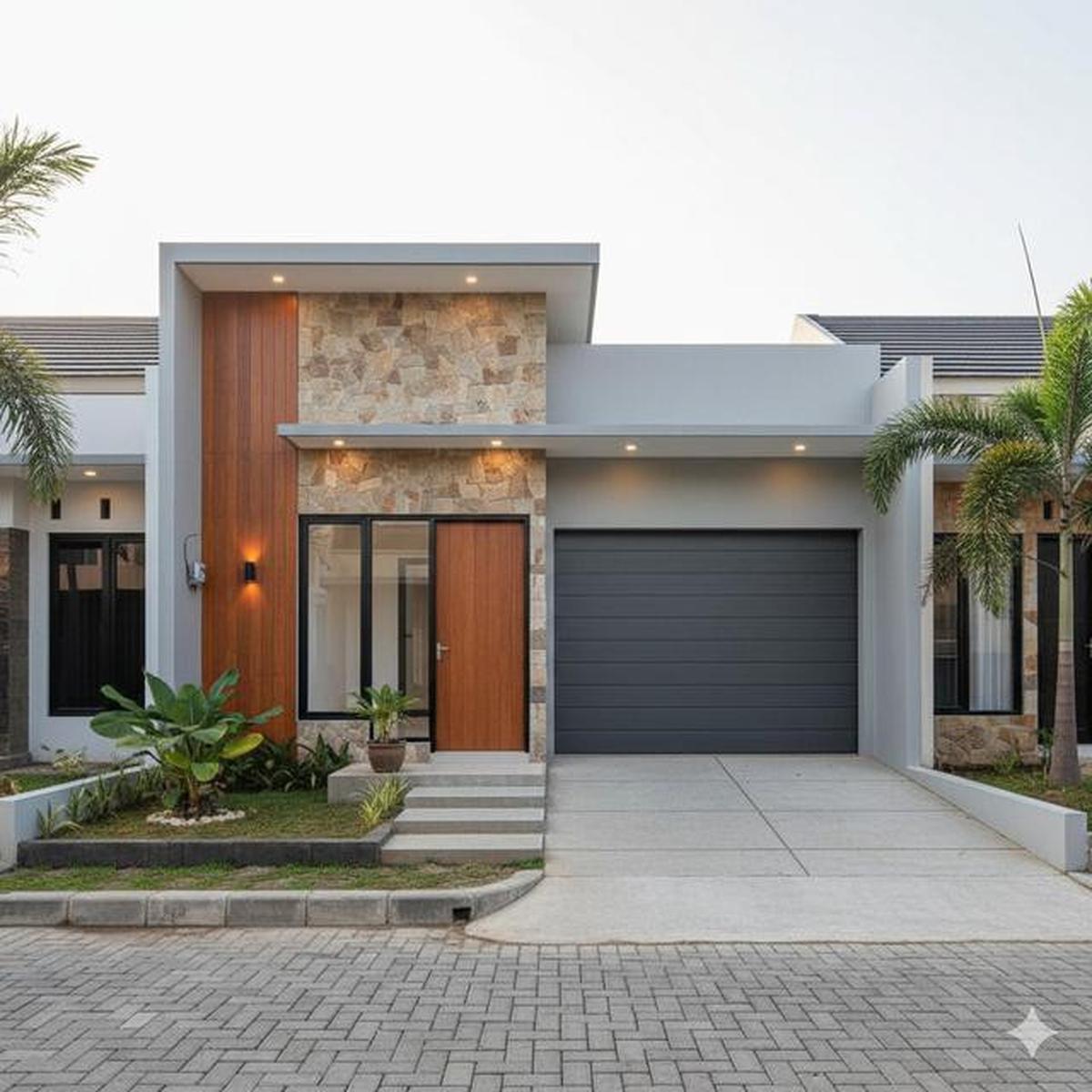 7 Gambar Rumah Minimalis Modern Kekinian dengan Garasi Mobil, Inspirasi Hunian Fungsional dan Elegan
