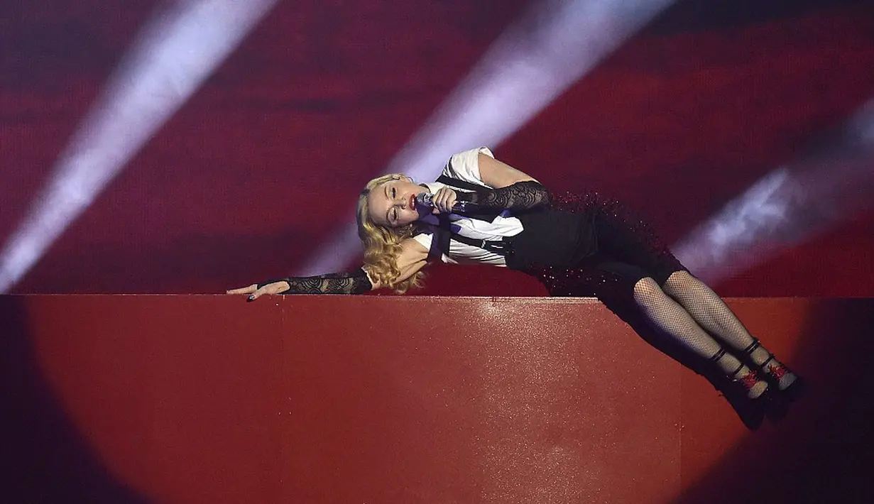 Bersikap profesional, Madonna tetap tampil maksimal