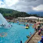 Suasana water park Wahana Alam Parung Tasikmalaya. (Istimewa)