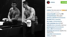 Bintang Real Madrid, Cristiano Ronaldo memiliki 45,4 juta Followers di Instagram miliknya, Ronaldo merupakan pemain bola dengan pengikut terbanyak, dia juga terlihat sangat memposting kebahagiaanya bersama putra tercinta pada Instagram. (Photo/Instagram)