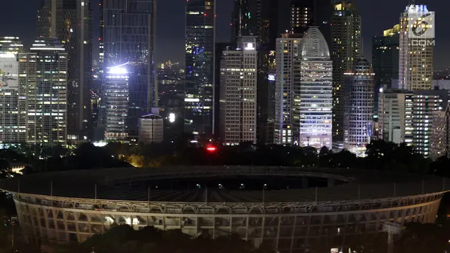 Ketika Lampu Stadion Utama GBK Padam pada Peringatan Earth Hour