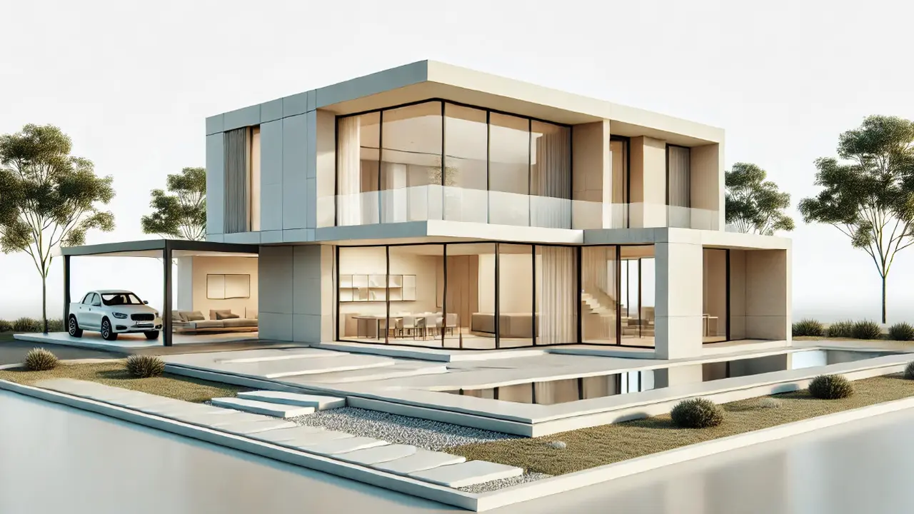 Rumah minimalis modern (Foto: Rizka Nur Laily via ChatGPT)