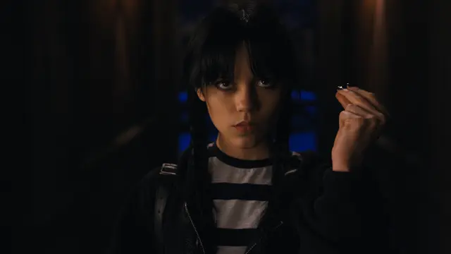 Jenna Ortega dalam Wednesday. (Foto: Netflix)