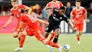 DC United berhasil memangkas skor di menit ke-54 lewat Skage Lehland dan juga lewat Theodeore Ku-Dipietro di menit ke-83. Mueller memantapkan kemenangan Bayern jadi 6-2 pada menit ke-92. (Tim Nwachukwu/Getty Images/AFP)