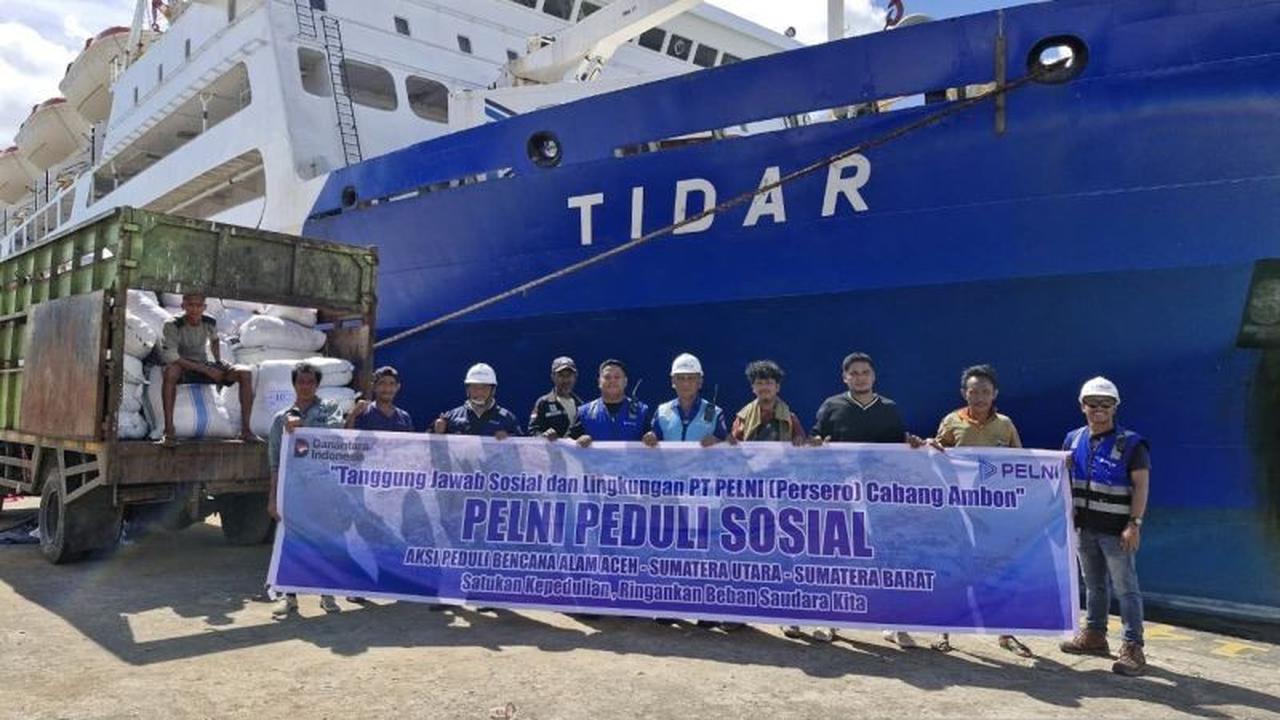 Wujud Solidaritas, Pelni Ambon Kirim 142 Koli Bantuan Kemanusiaan untuk Korban Bencana Sumatera