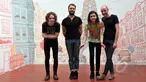 Manceau, band asal Francis, saat ditemui di Institut Francis Indonesia (IFI) di kawasan Thamrin, Jakarta (15/5/2015). (Liputan6.com/Panji Diksana)