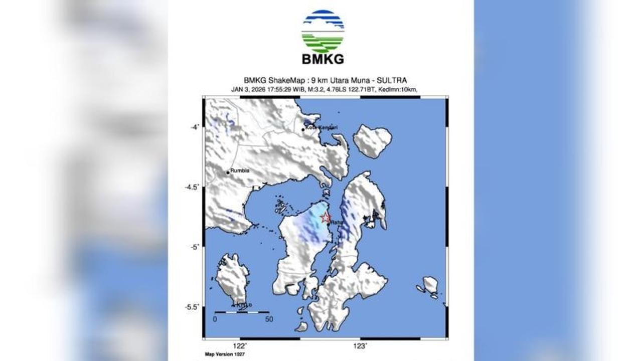 BMKG Ungkap Aktivitas Sesar Picu Gempa Muna Mubar Magnitudo 3,4