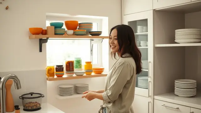 Wanita Memasak di Dapur