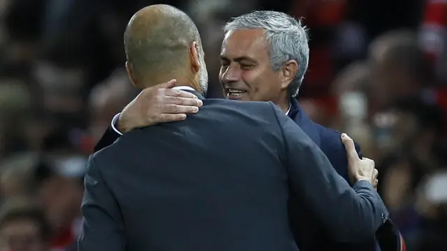 Jose Mourinho dan Pep Guardiola