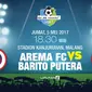 Arema FC vs Barito Putera (Liputan6.com/Abdillah)