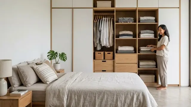 Inspirasi Desain Lemari Pakaian (AI Generated)