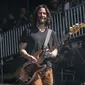 Keanu Reeves sebagai bassist Dogstar di BottleRock Napa Valley Music Festival. (Amy Harris/Invision/AP)