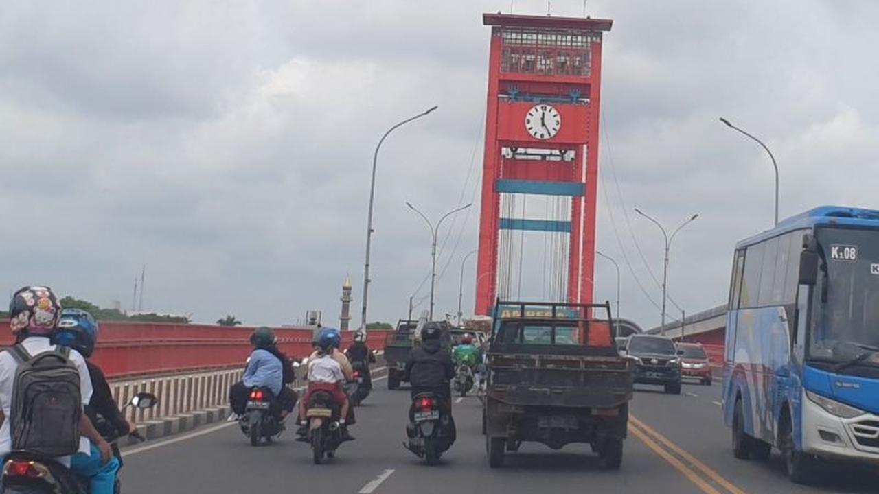 Jembatan Ampera Palembang Ditutup Sementara Jelang Tahun Baru 2026, Cegah Kerumunan dan Solidaritas Bencana