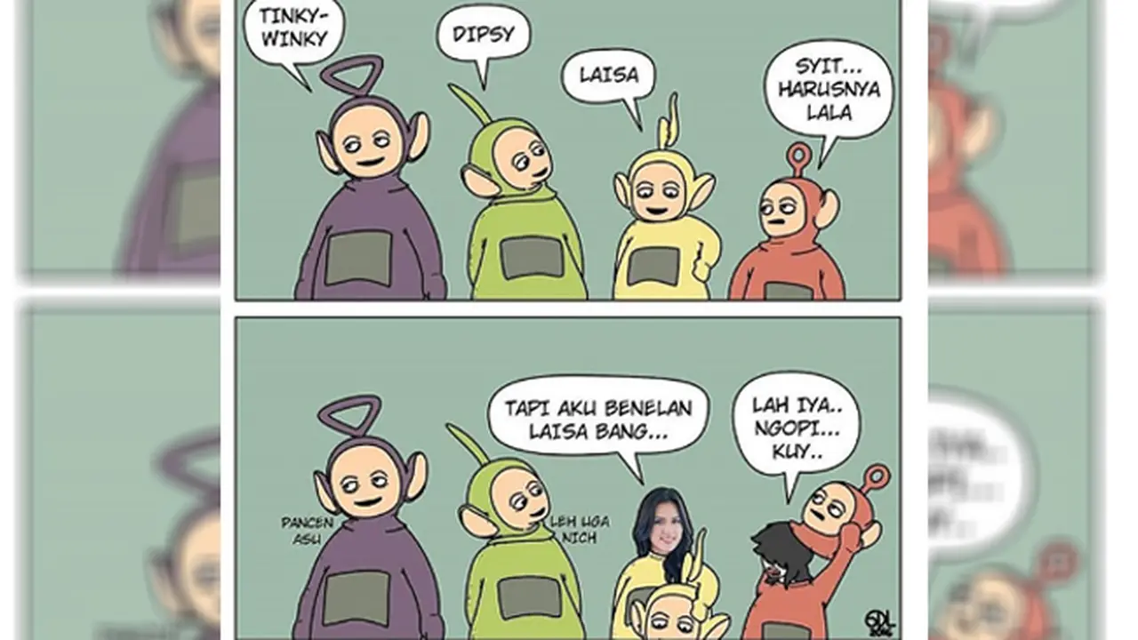 Meme Salah Sebut Nama Tokoh Teletubbies Bikin Ngakak