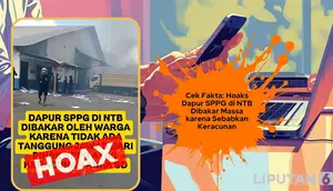 Cek Fakta: Hoaks Dapur SPPG di NTB Dibakar Massa karena Sebabkan Keracunan