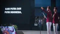 Momen Dua Siswa Sekolah Rakyat Pimpin Ikrar Sumpah Pemuda di Makassar