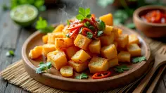 Resep Singkong Sambal Matah Crispy yang Gurih dan Segar