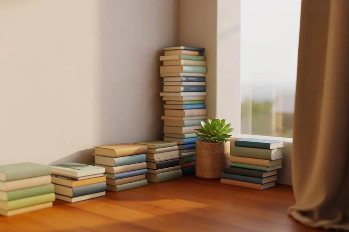Cara menata buku tanpa rak