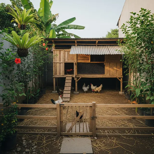 9 Desain Halaman Belakang Rumah Kecil untuk Pelihara Ayam, Nyaman dan Aman