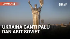 Ukraina Ganti Palu dan Arit Soviet dengan Trisula di Monumen Kyiv yang Menjulang Tinggi