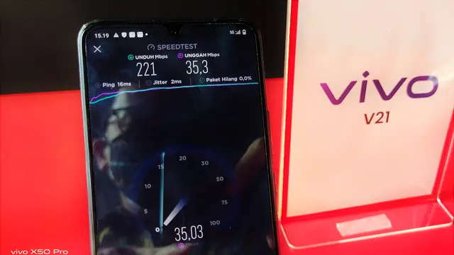 Smartphone 5G vivo menjadi perangkat untuk uji coba jaringan 5G Telkomsel.