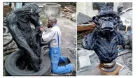 Lelaki Ini Buat Patung dari Ban Bekas, 6 Potret Hasil Karyanya Bikin Takjub