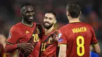 Belgia menyegel satu tempat ke Putaran Final Piala Dunia 2022 usai mengalahkan Estonia 3-1 dalam laga lanjutan Kualifikasi Grup E Zona Eropa, Sabtu (13/11/2021). Absennya Romelu Lukaku akibat masalah kebugaran dapat ditutupi oleh aksi ciamik Christian Benteke. (AFP/John Thys)