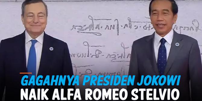 VIDEO: Hadiri KTT G20, Presiden Jokowi Gagah Naik Alfa Romeo Stelvio